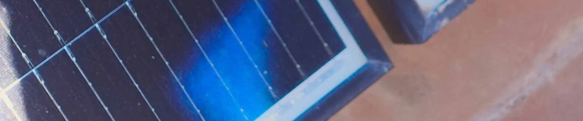 Tools and solar module during installation