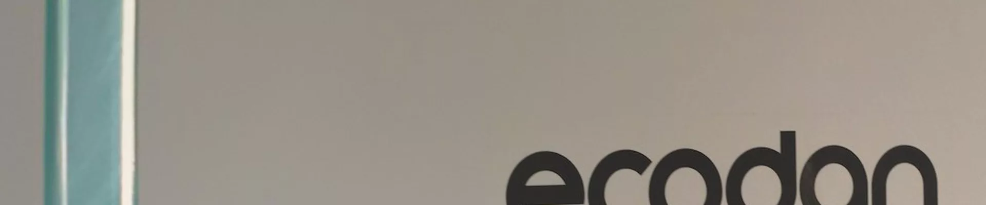 Ecodan-Schriftzug auf einer Mitsubishi Electric Wärmepumpe
